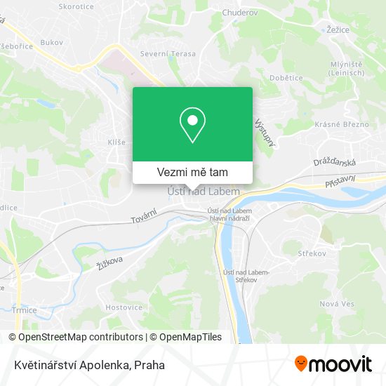 Květinářství Apolenka mapa