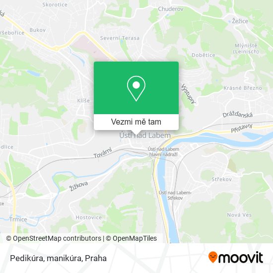 Pedikúra, manikúra mapa