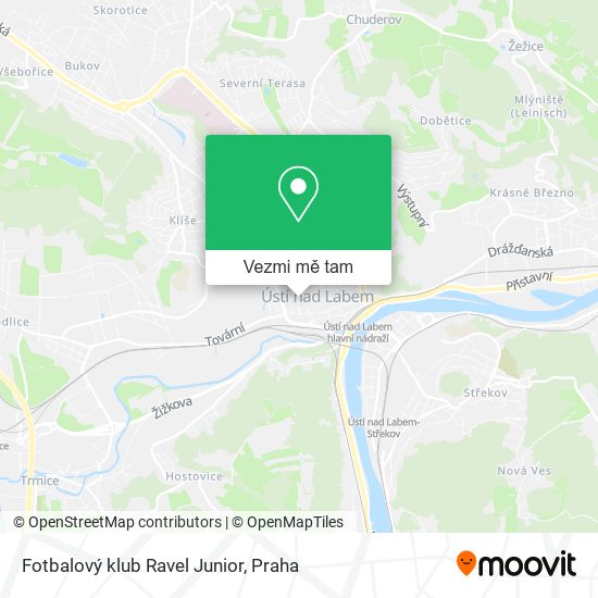 Fotbalový klub Ravel Junior mapa