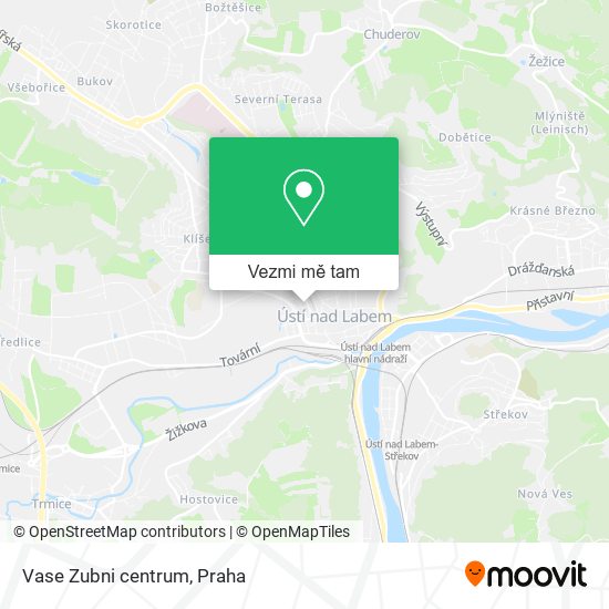 Vase Zubni centrum mapa