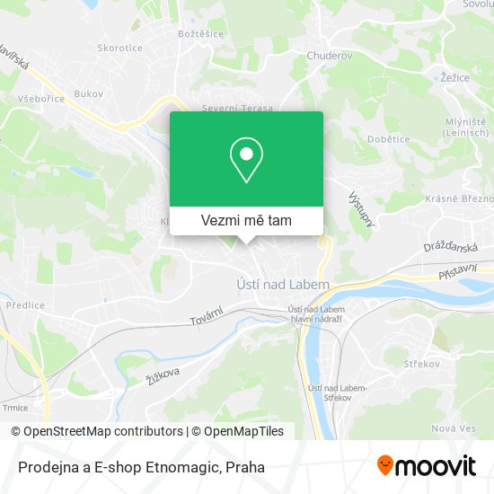 Prodejna a E-shop Etnomagic mapa