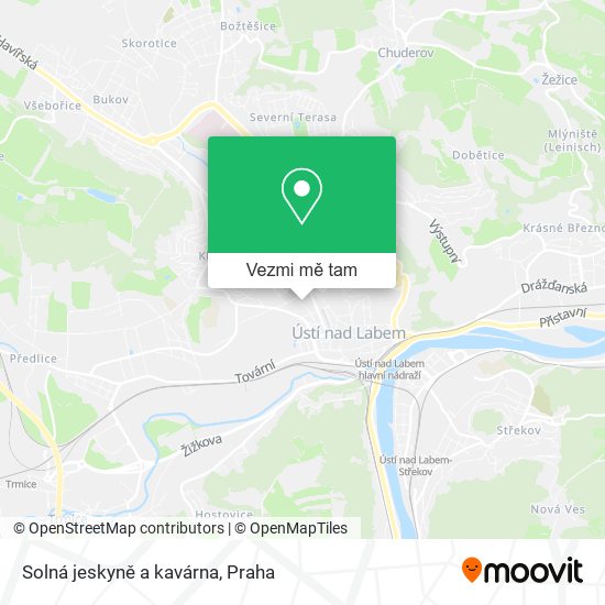 Solná jeskyně a kavárna mapa