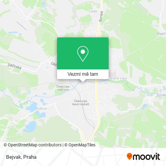 Bejvak mapa