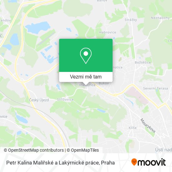 Petr Kalina Malířské a Lakýrnické práce mapa