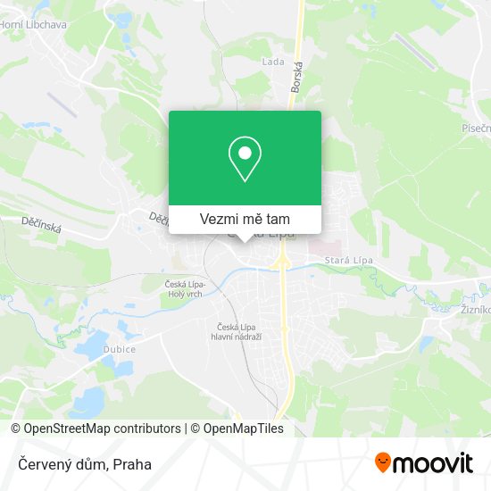 Červený dům mapa