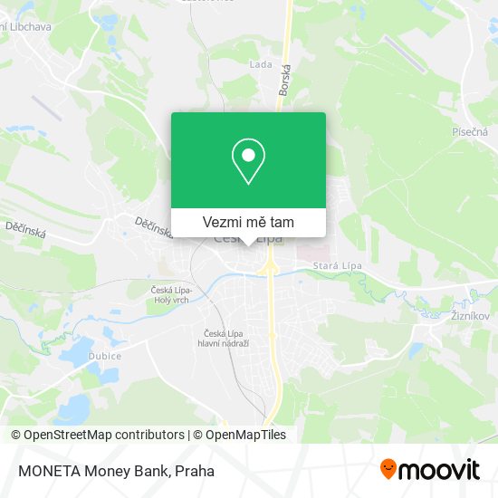 MONETA Money Bank mapa