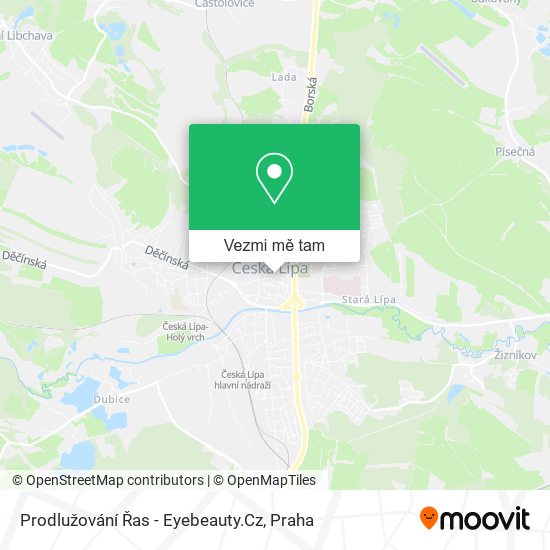 Prodlužování Řas - Eyebeauty.Cz mapa
