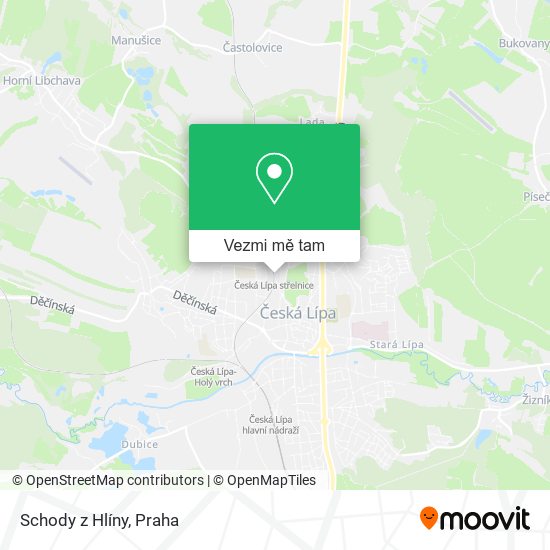 Schody z Hlíny mapa