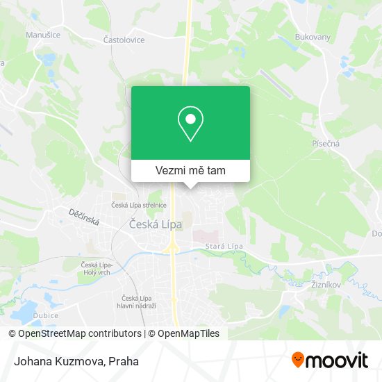 Johana Kuzmova mapa