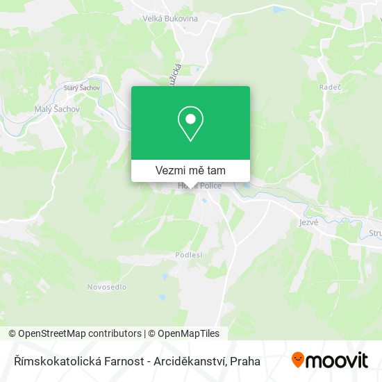 Římskokatolická Farnost - Arciděkanství mapa