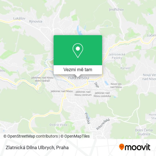 Zlatnická Dílna Ulbrych mapa