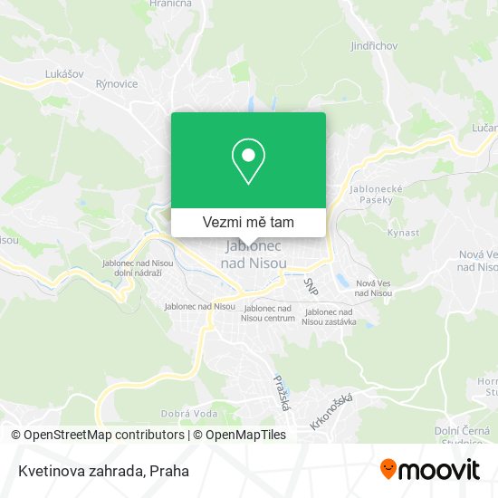 Kvetinova zahrada mapa
