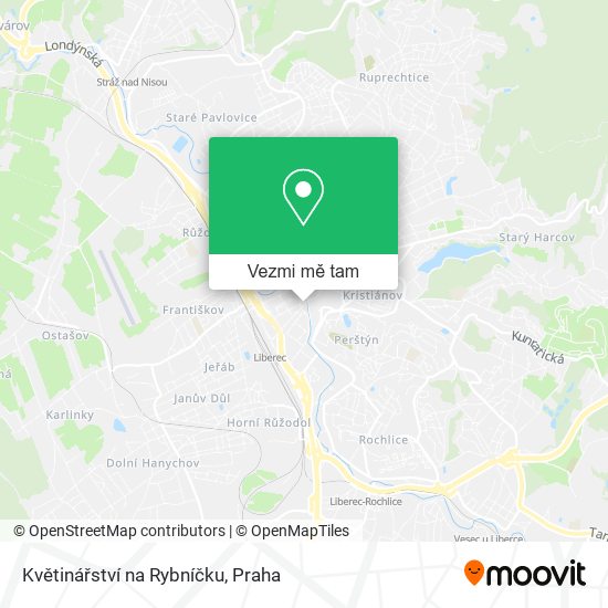 Květinářství na Rybníčku mapa