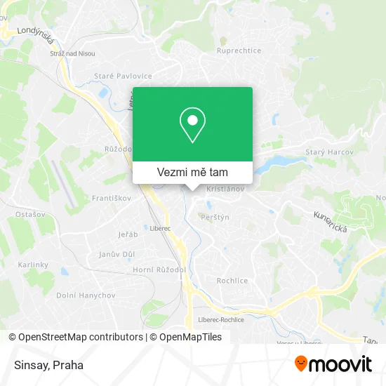 Sinsay mapa