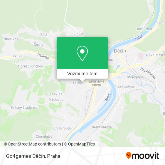 Go4games Děčín mapa