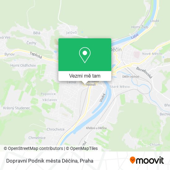 Dopravní Podnik města Děčína mapa