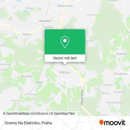 Gremo Na Elektriko mapa