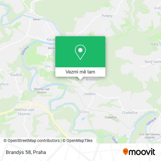 Brandýs 58 mapa