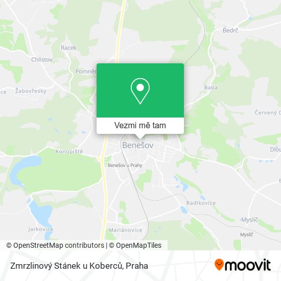 Zmrzlinový Stánek u Koberců mapa