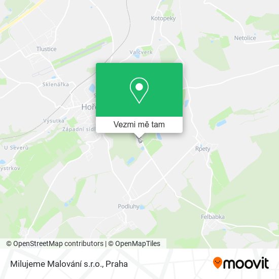 Milujeme Malování s.r.o. mapa