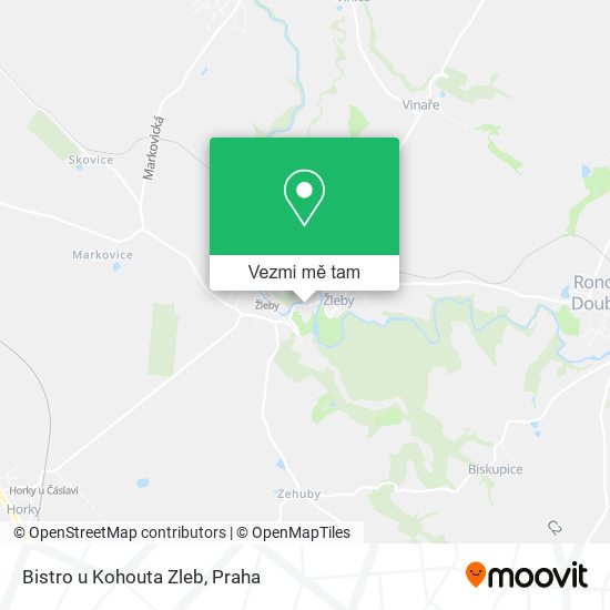 Bistro u Kohouta Zleb mapa