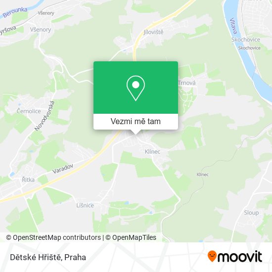 Dětské Hřiště mapa