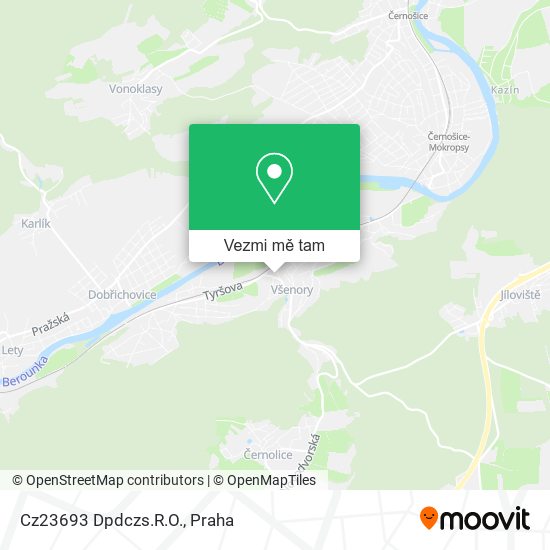 Cz23693 Dpdczs.R.O. mapa