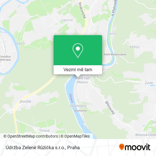 Údržba Zeleně Růžička s.r.o. mapa