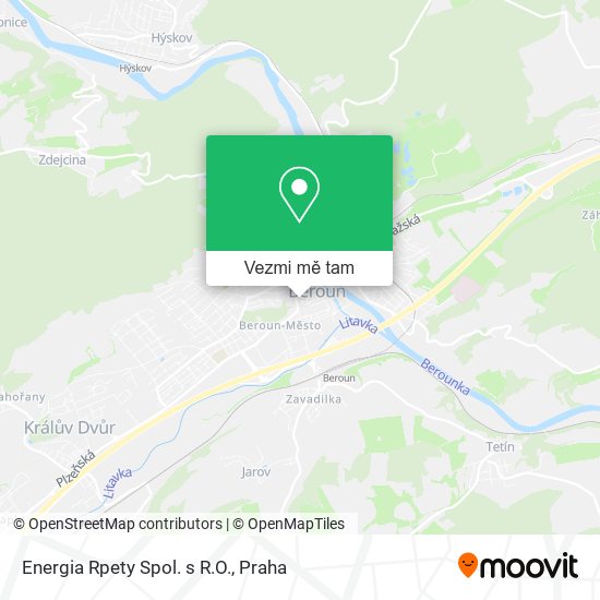 Energia Rpety Spol. s R.O. mapa
