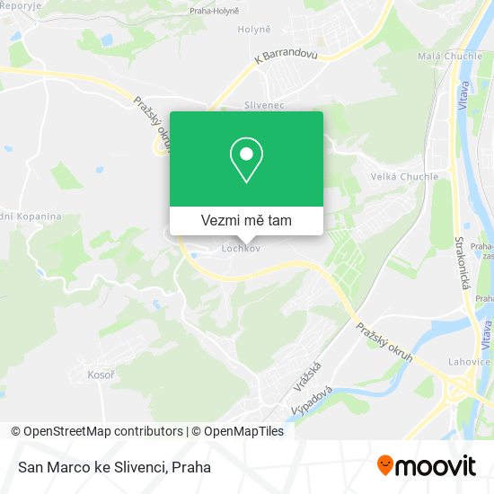 San Marco ke Slivenci mapa