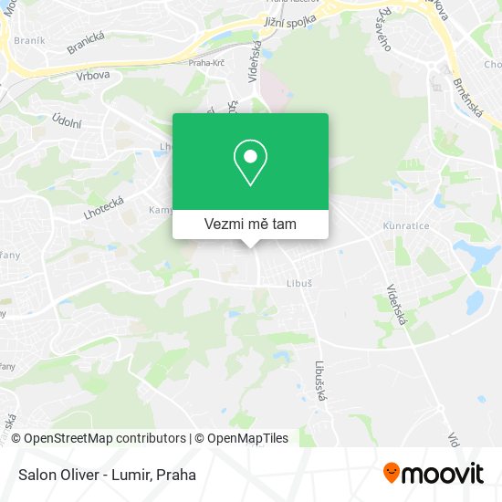 Salon Oliver - Lumir mapa