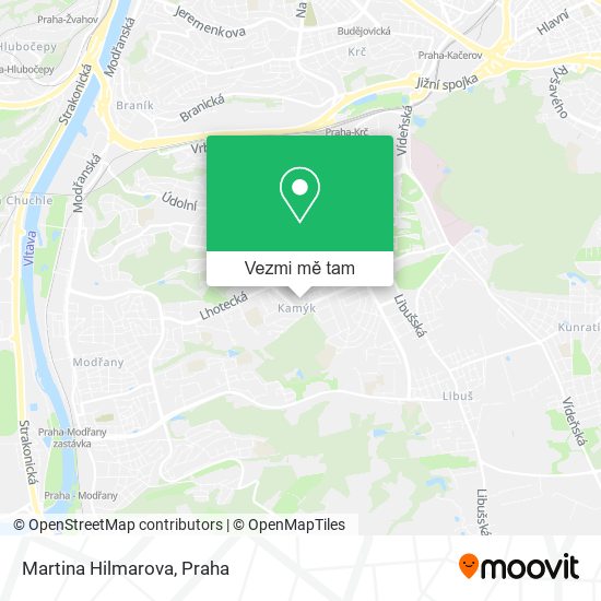 Martina Hilmarova mapa