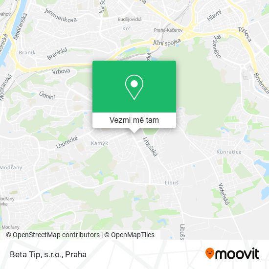 Beta Tip, s.r.o. mapa