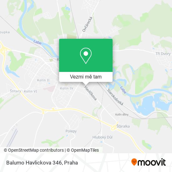 Balumo Havlickova 346 mapa