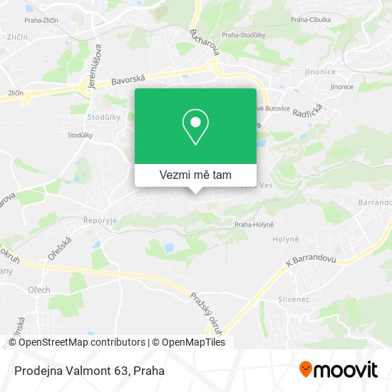 Prodejna Valmont 63 mapa
