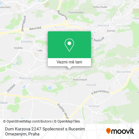 Dum Kurzova 2247 Spolecnost s Rucením Omezeným mapa