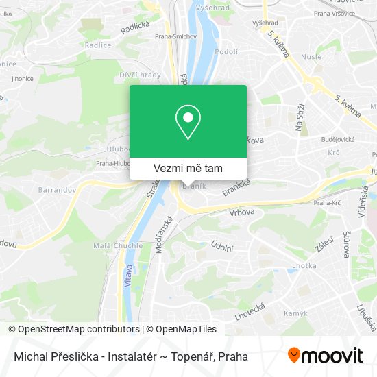 Michal Přeslička - Instalatér ~ Topenář mapa