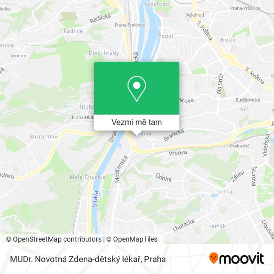 MUDr. Novotná Zdena-dětský lékař mapa