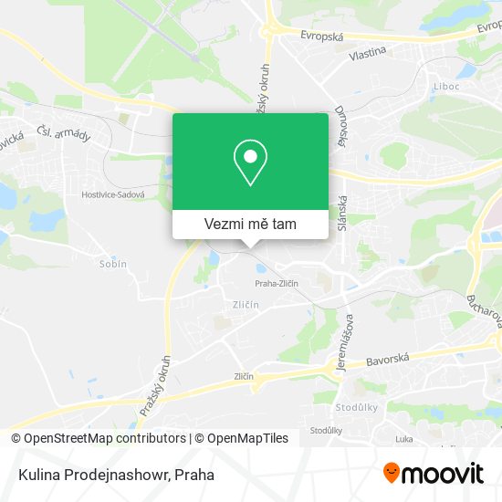 Kulina Prodejnashowr mapa