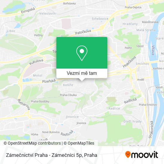 Zámečnictví Praha - Zámečníci 5p mapa