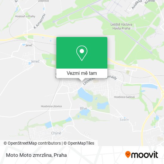 Moto Moto zmrzlina mapa