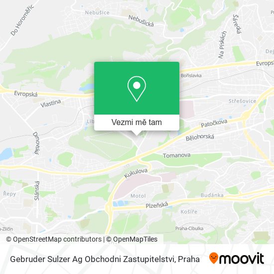 Gebruder Sulzer Ag Obchodni Zastupitelstvi mapa