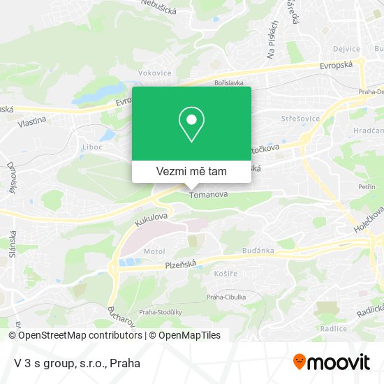 V 3 s group, s.r.o. mapa