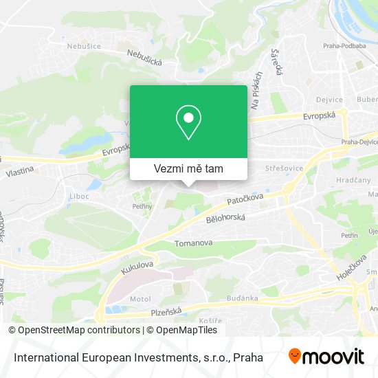 International European Investments, s.r.o. mapa