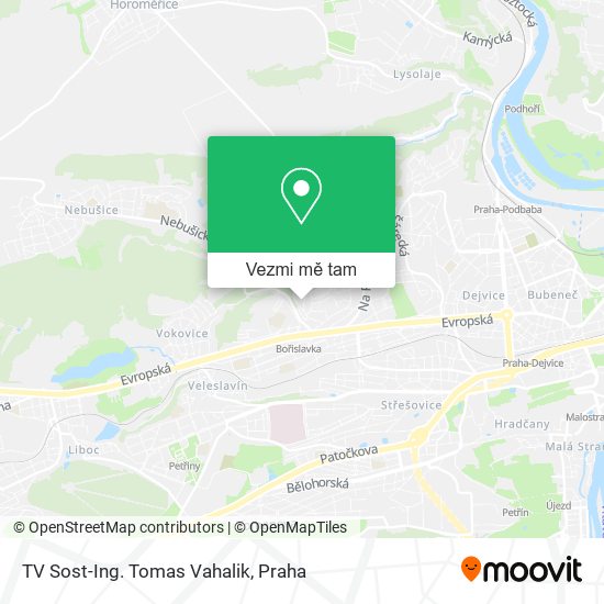 TV Sost-Ing. Tomas Vahalik mapa