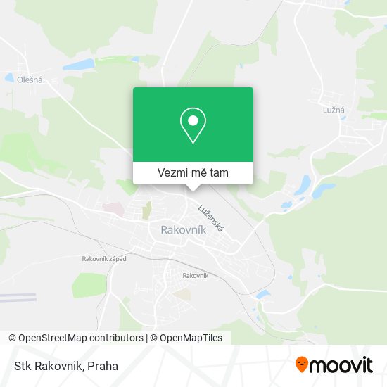 Stk Rakovnik mapa