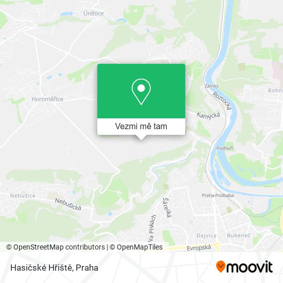 Hasičské Hřiště mapa