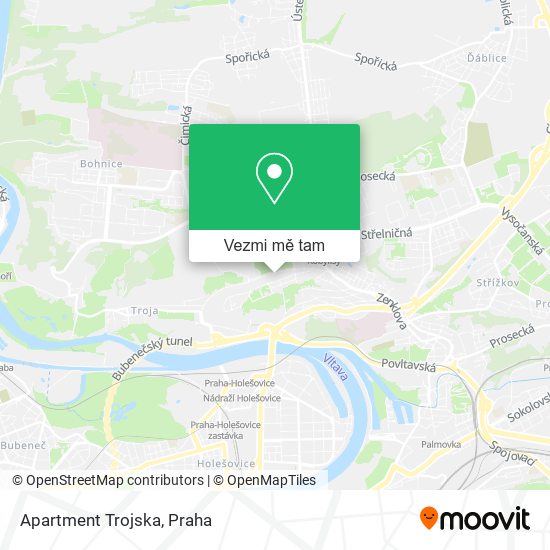Apartment Trojska mapa