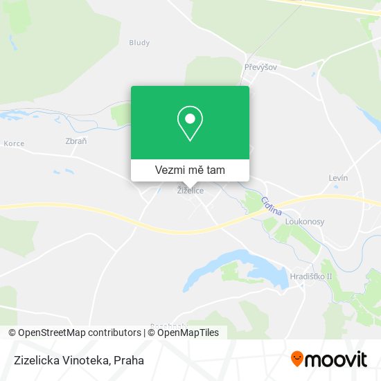 Zizelicka Vinoteka mapa