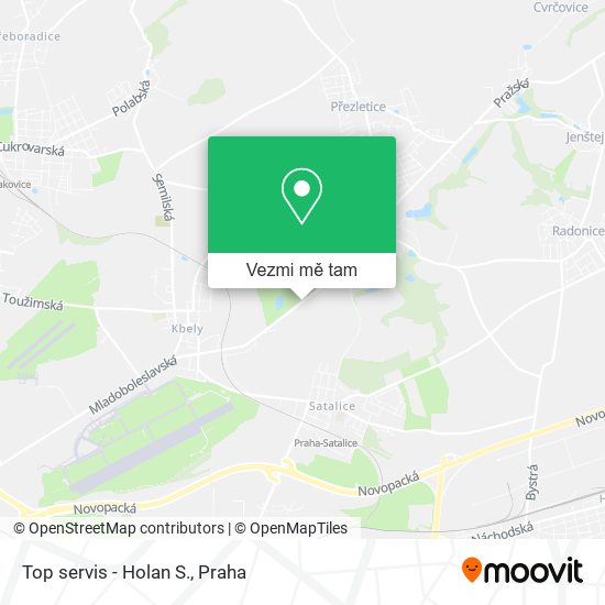 Top servis - Holan S. mapa
